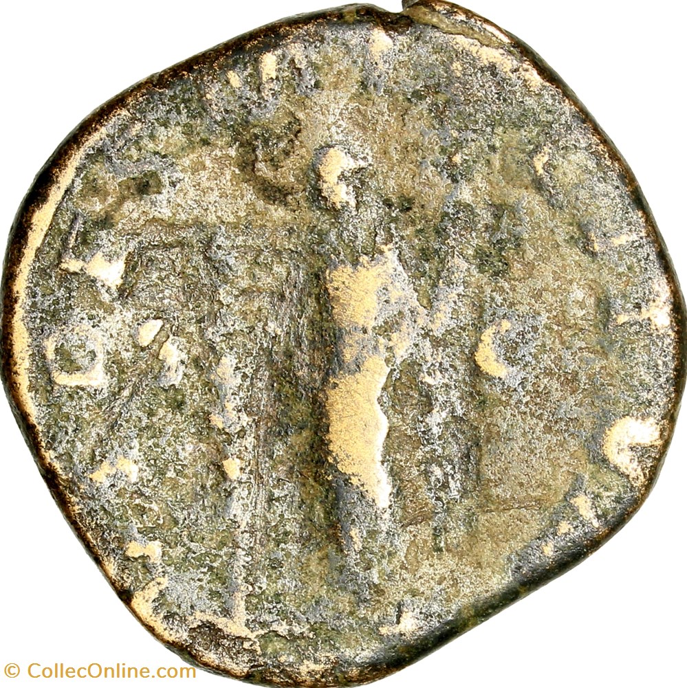 Sesterce de Maximin Ier le Thrace, Fides, avril 235 - début 236, Rome monnaies antiques romaines imperiales et republicaines sesterce de maximin ier le thrace fides avril 235 debut 236 rome
