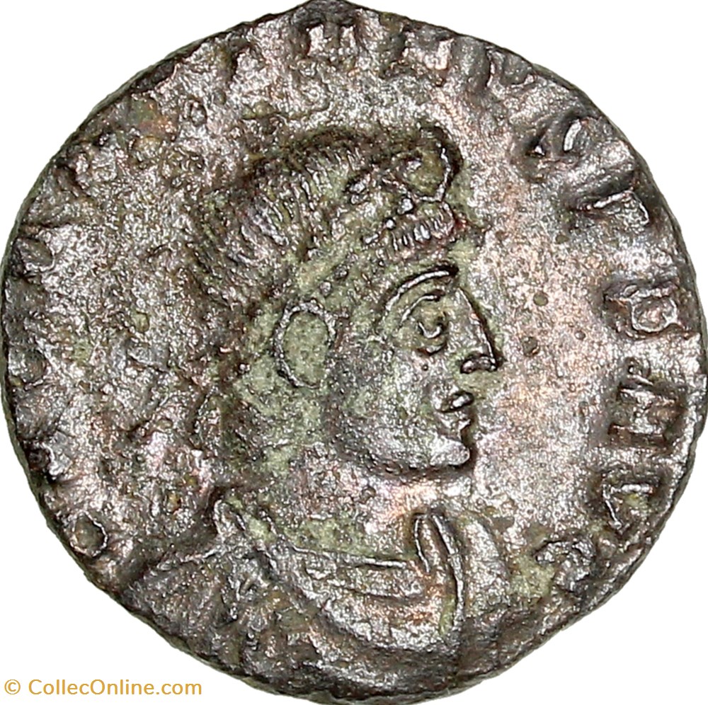 monnaies antiques romaines imperiales et republicaines nummus de gratien gloria romanorum 367 375 siscia