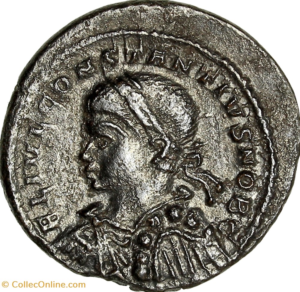 monnaies antiques romaines imperiales et republicaines centenionalis de constance ii cesar porte de camp 327 328 treves