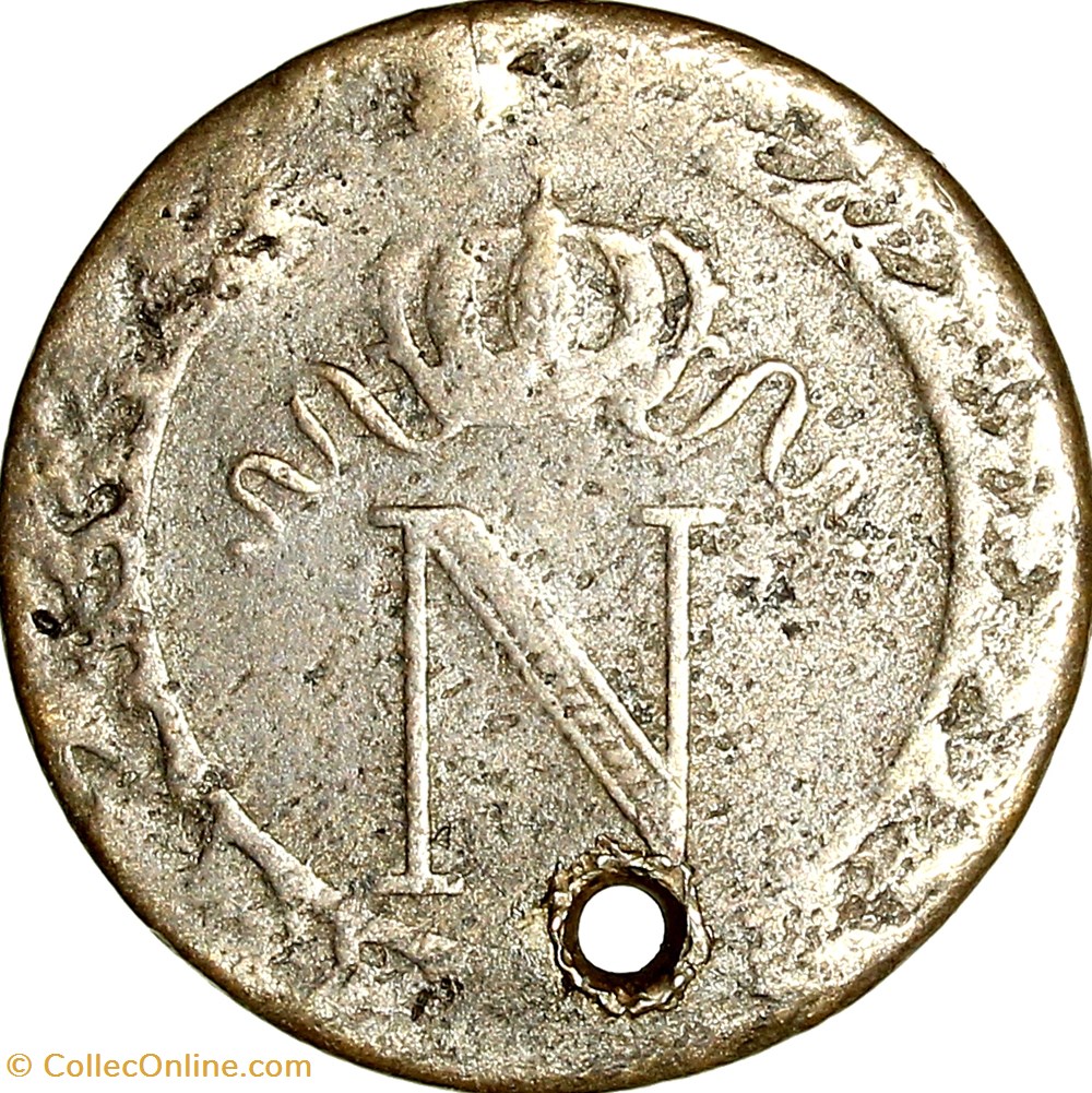 10 cent. à l'N couronnée, Napoléon Ier, 1808, Limoges monnaies monde france 10 cent a n couronnee napoleon ier 1808 limoges
