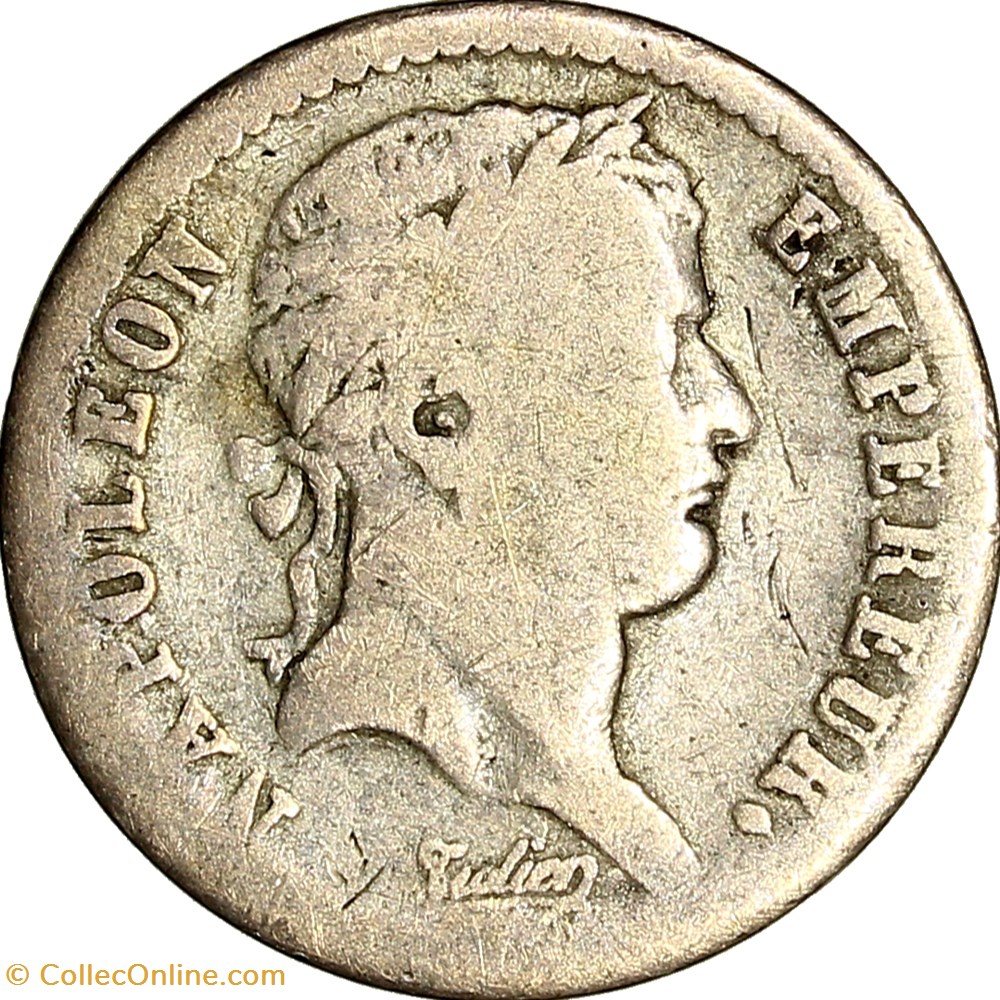 monnaies monde france demi franc tete lauree republique napoleon ier 1808 rouen