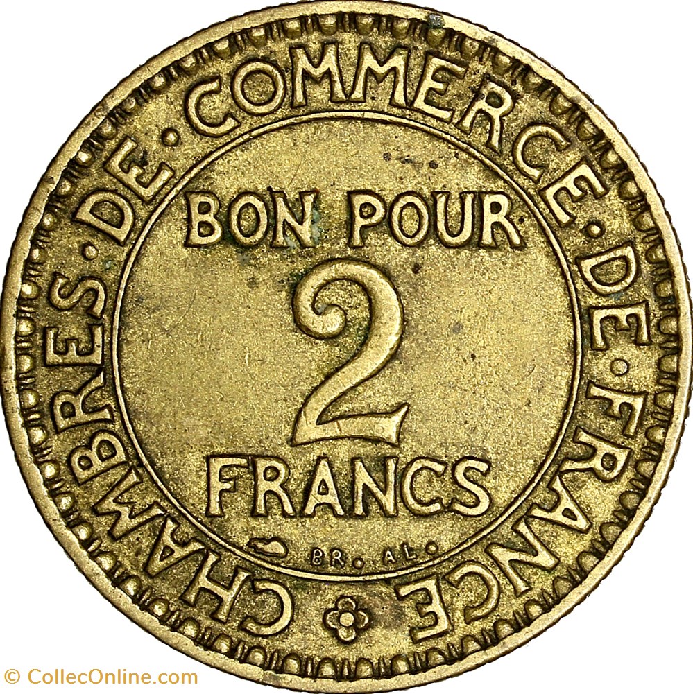 2 francs Chambres de Commerce, IIIe République, 1926 monnaies monde france 2 francs chambres de commerce iiie republique 1926