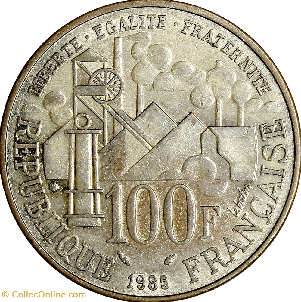 100 Francs Emile Zola, 1985 - Coins - World - France - Commemorative ...