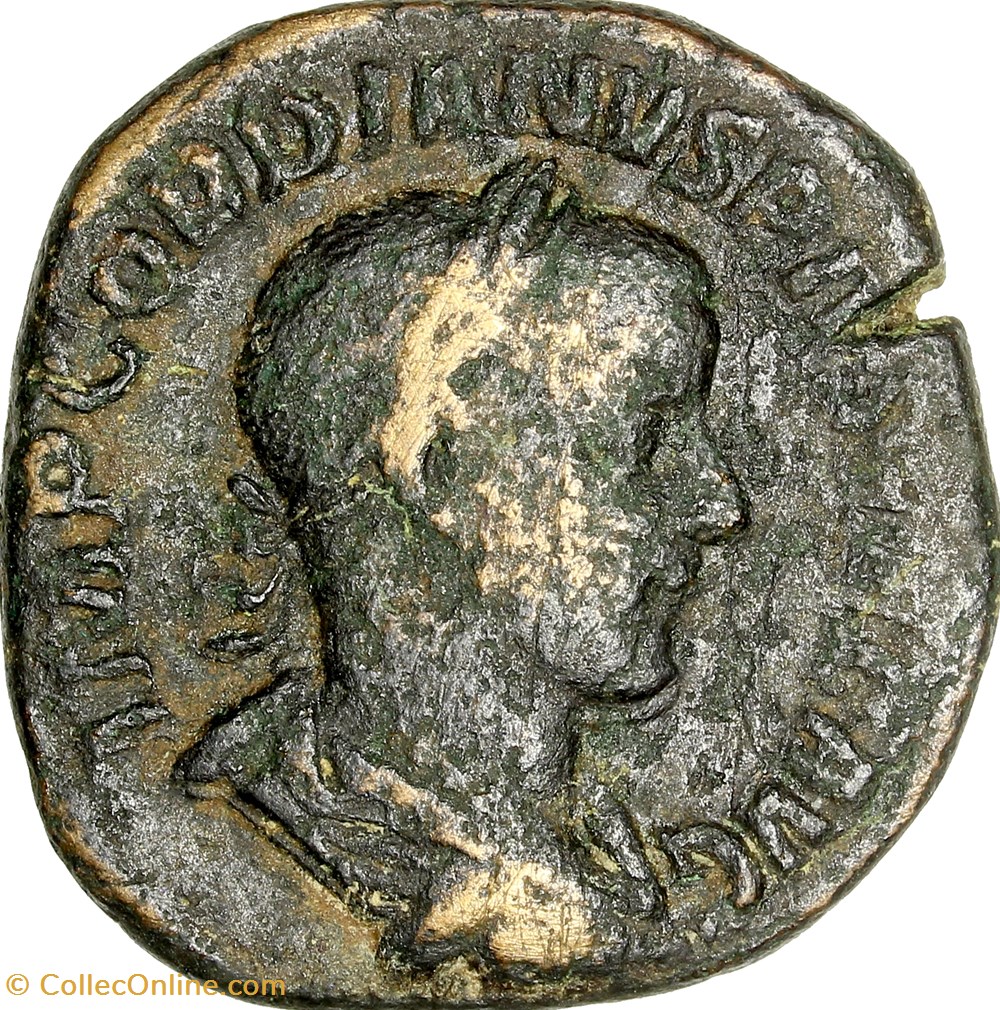 monnaies antiques a romaines imperiales et republicaines sesterce de gordien iii jupiter 241 244 rome