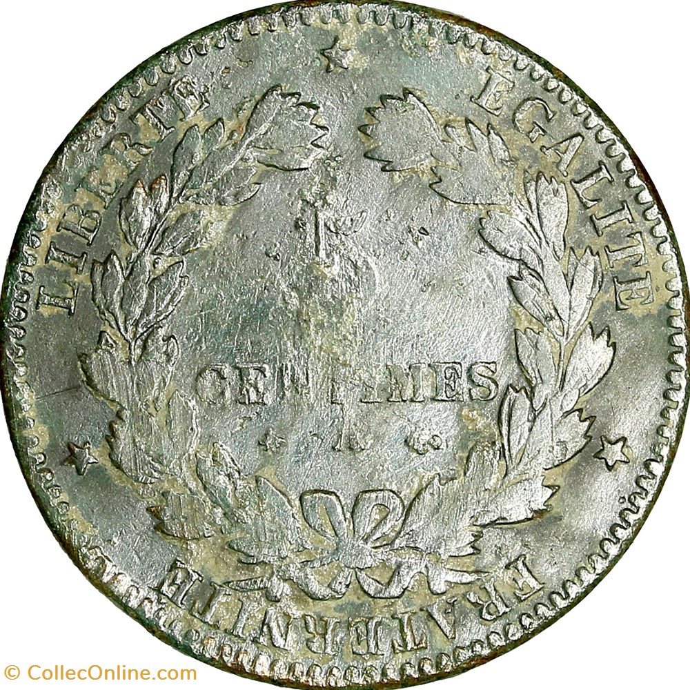 monnaies monde france 5 centimes ceres iiie republique 1877 paris