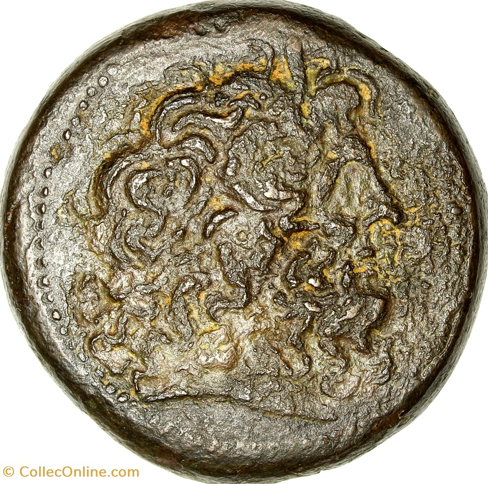 Octochalque de Ptolémée IV Philopator monnaies antiques grecques octochalque de ptolemee iv philopator