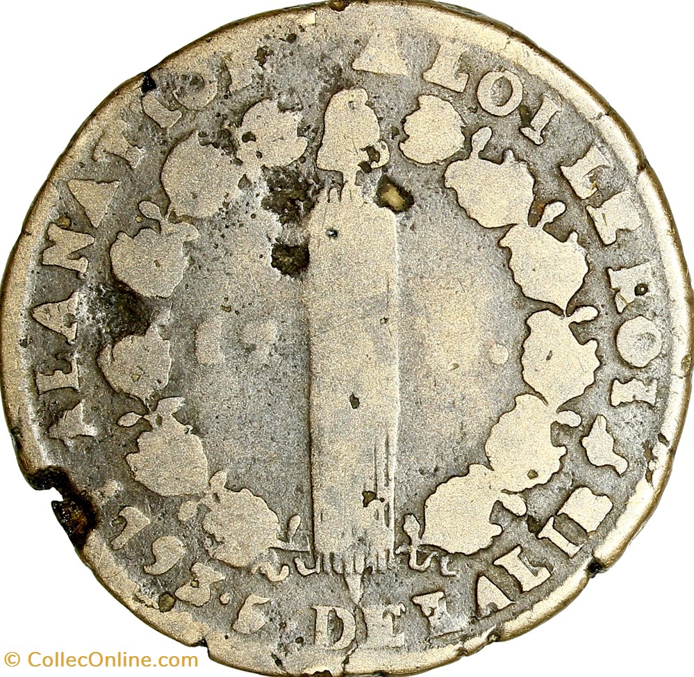 12 deniers au faisceau type François, Louis XVI, 1793 / 1792, an 5 / 4, Marseille monnaies monde france 12 deniers au faisceau type francois louis xvi 1793 1792 an 5 4 marseille