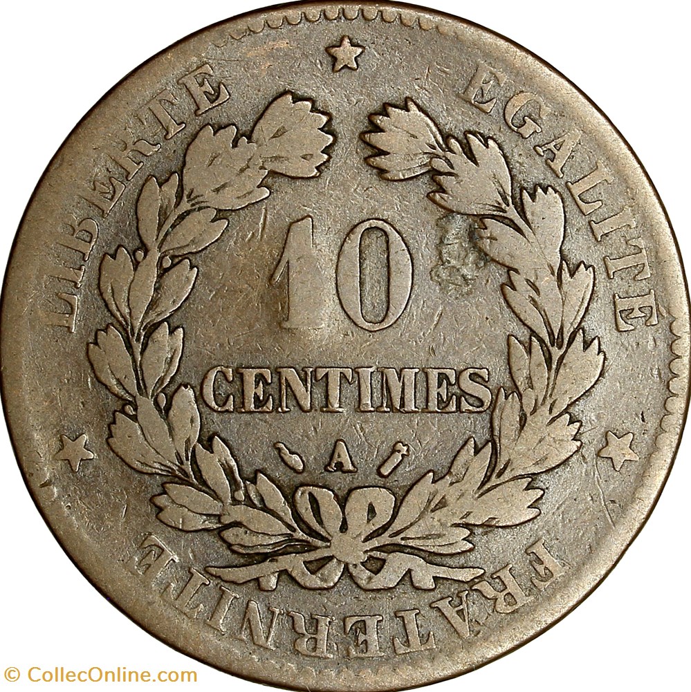 10 centimes Cérès, IIIe République, 1889, Paris monnaies monde france 10 centimes ceres iiie republique 1889 paris