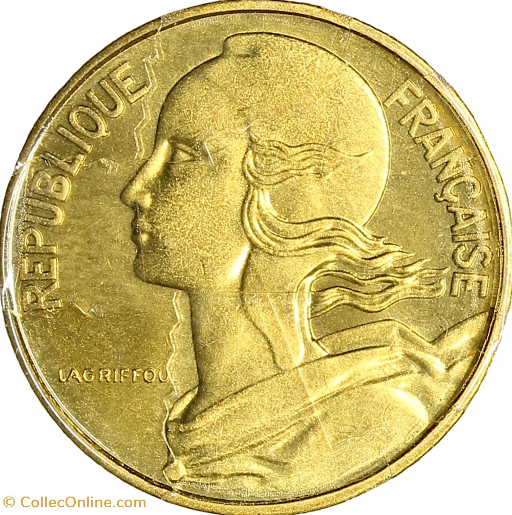 monnaies monde france 10 centimes marianne fdc 1976