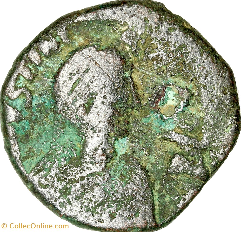 Follis de Justinien Ier, série 1, 527-538, Constantinople monnaies byzantines empire anastase maurice tibere follis de justinien ier serie 1 527 538 constantinople