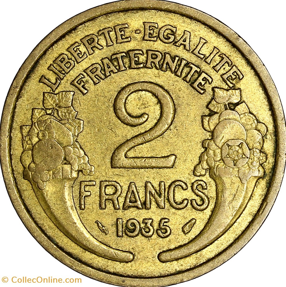 2 francs Morlon, IIIe République, 1935 monnaies france modernes 2 francs morlon iiie republique 1935