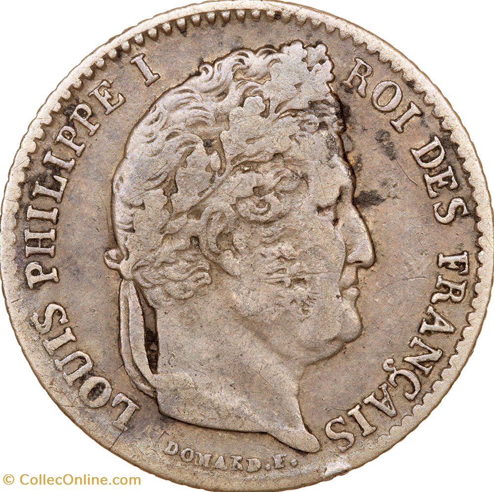 1/4 de franc, Louis-Philippe Ier, 1832, Marseille monnaies monde france 1 4 de franc louis philippe ier 1832 marseille