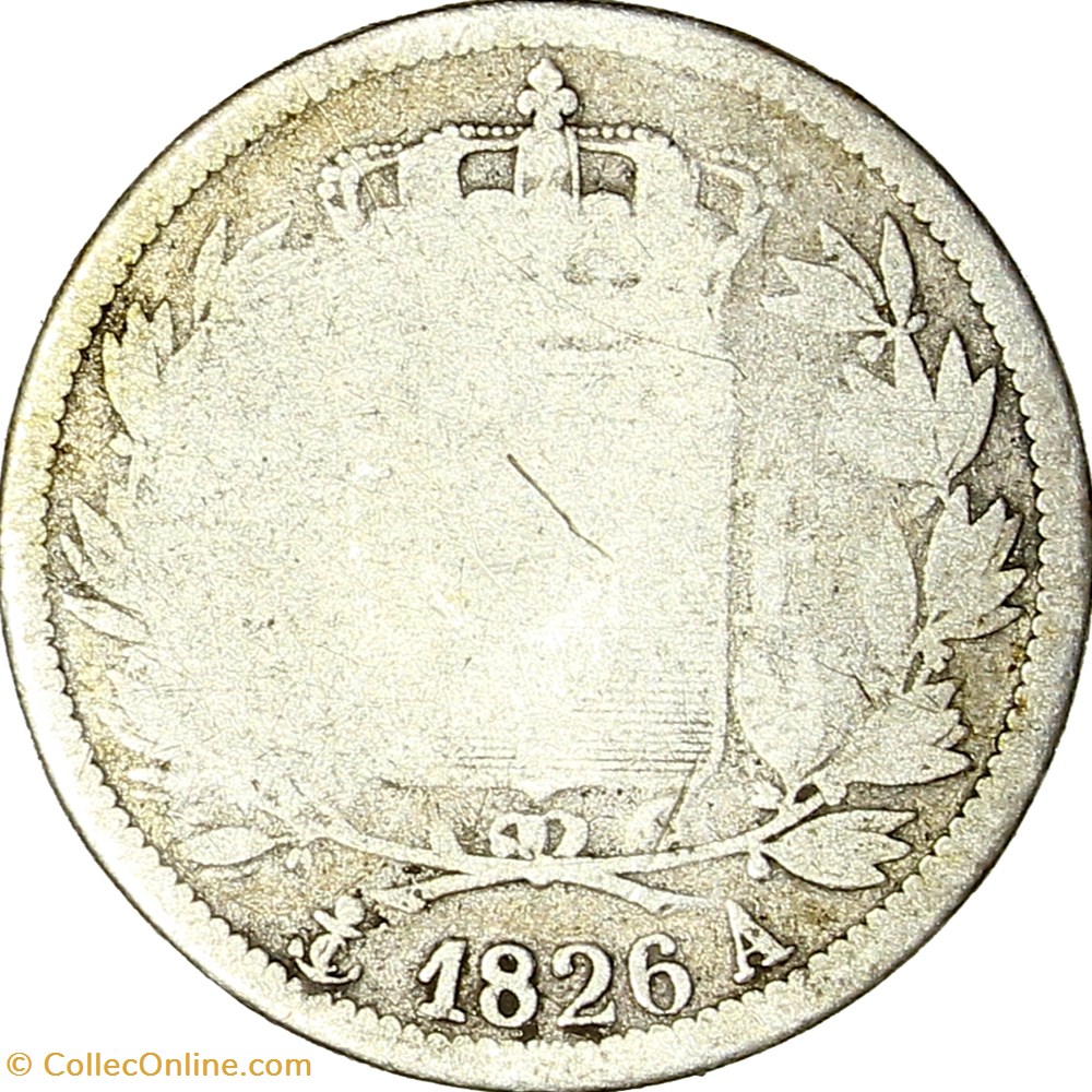 monnaies monde france 1 2 franc charles x 1826 paris