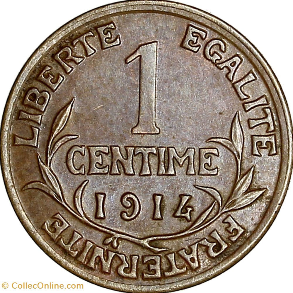 monnaies monde france 1 centime daniel dupuis iiie republique 1914