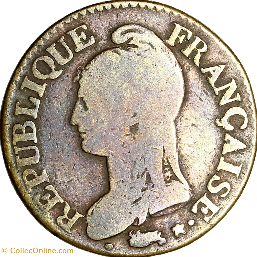 Cinq centimes Dupré, grand module, le Directoire, an 5, Lille monnaies monde france cinq centimes dupre grand module le directoire an 5 lille