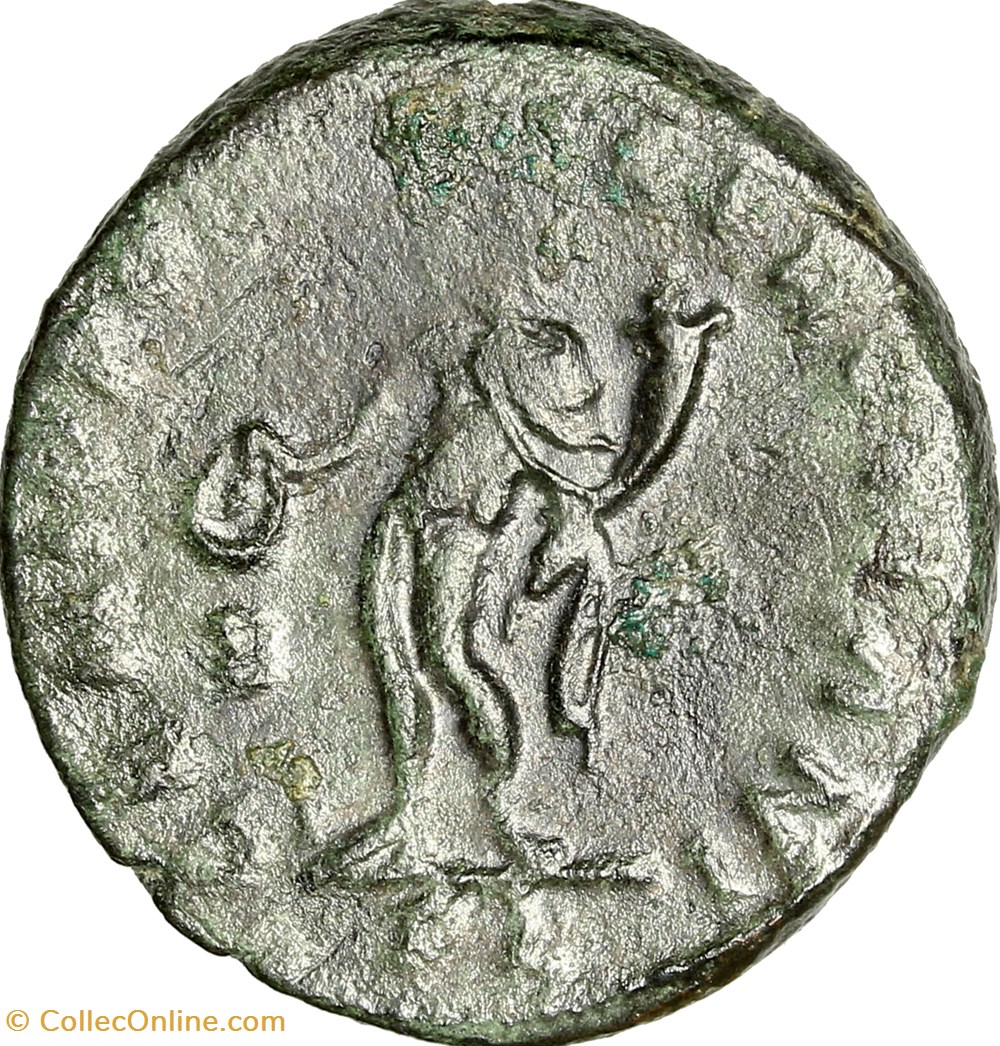 Follis de Constance Ier Chlore césar, Genius, 296, Lyon monnaies antiques romaines imperiales et republicaines follis de constance ier chlore cesar genius 296 lyon