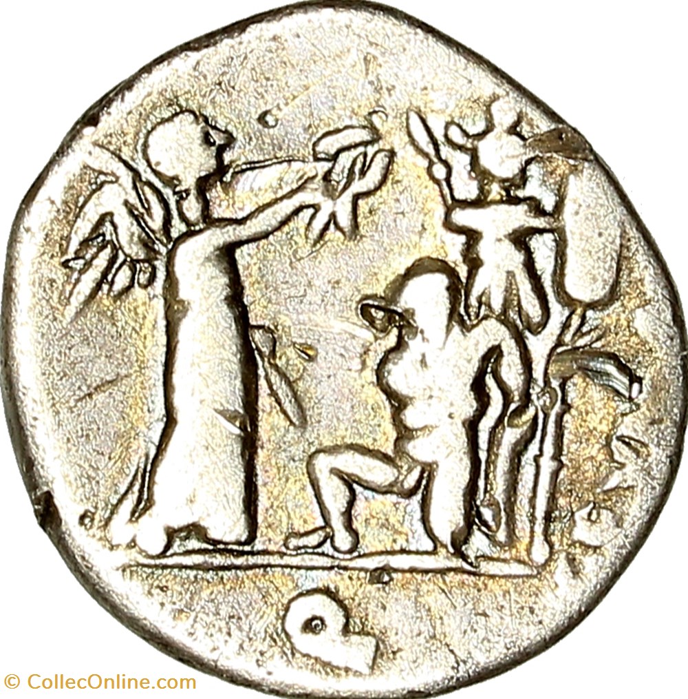 monnaies antiques romaines republicaines imperiales quinaire fundania 101 av j c rome