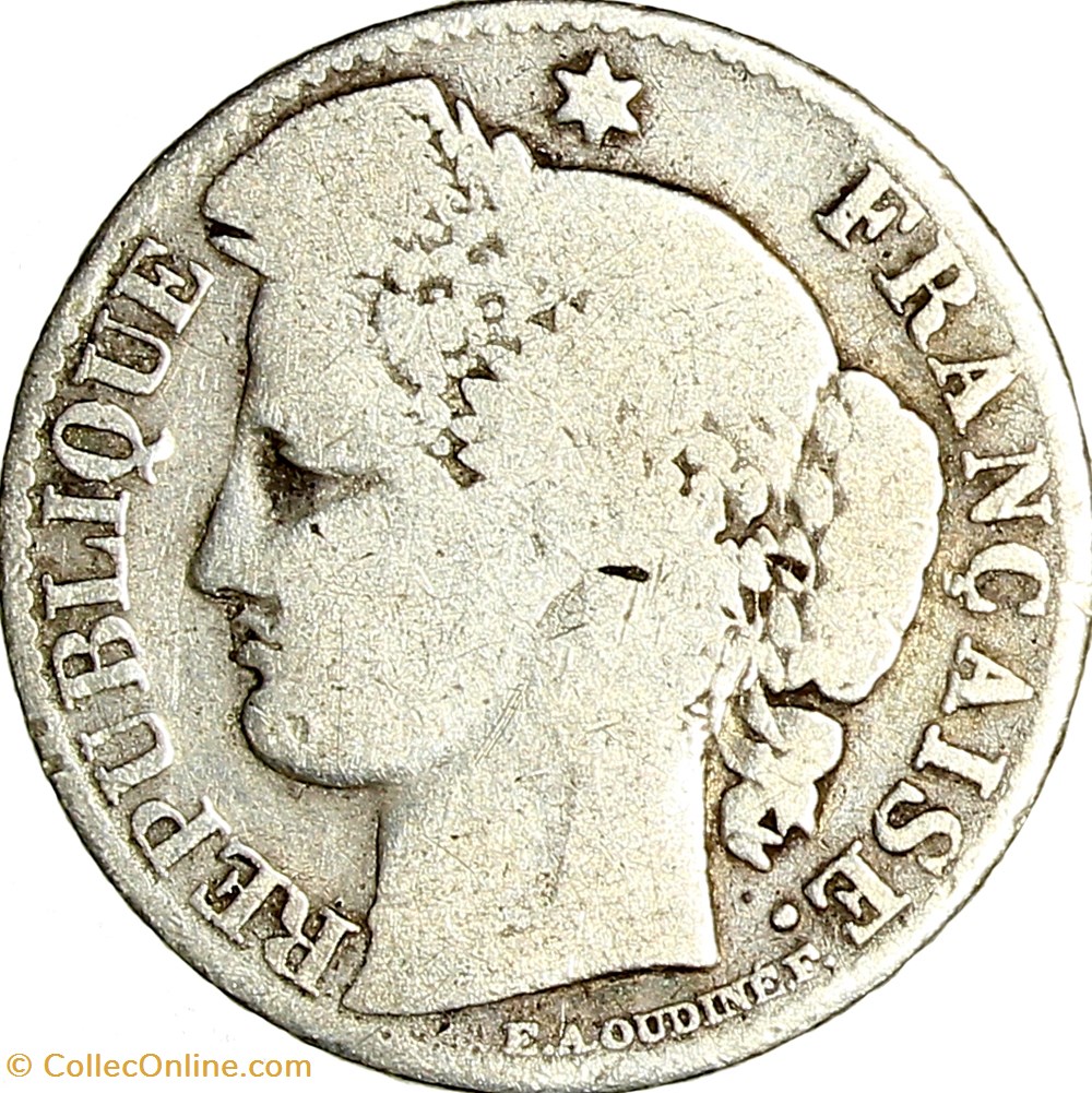 50 centimes Cérès, IIIe République, 1881, Paris monnaies monde france 50 centimes ceres iiie republique 1881 paris