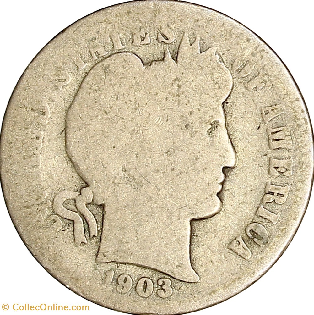 1 dime Barber, 1903, Philadelphie monnaies monde etats unis 1 dime barber 1903 philadelphie