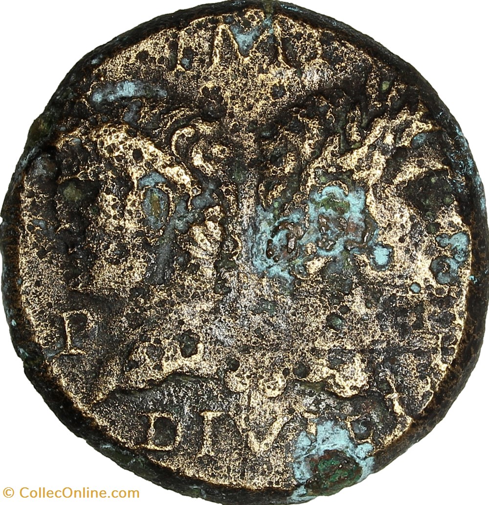 Dupondius de Nîmes, Auguste et Agrippa, groupe 4, 10-14, Nîmes monnaies antiques romaines republicaines imperiales dupondius de nimes auguste et agrippa groupe 4 10 14 nimes
