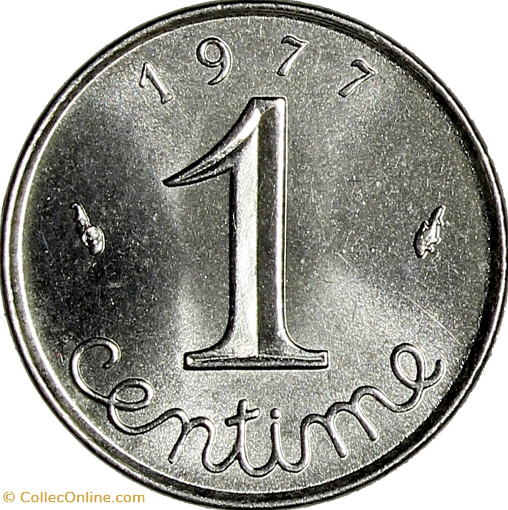 monnaies monde france 1 centime epi 1977