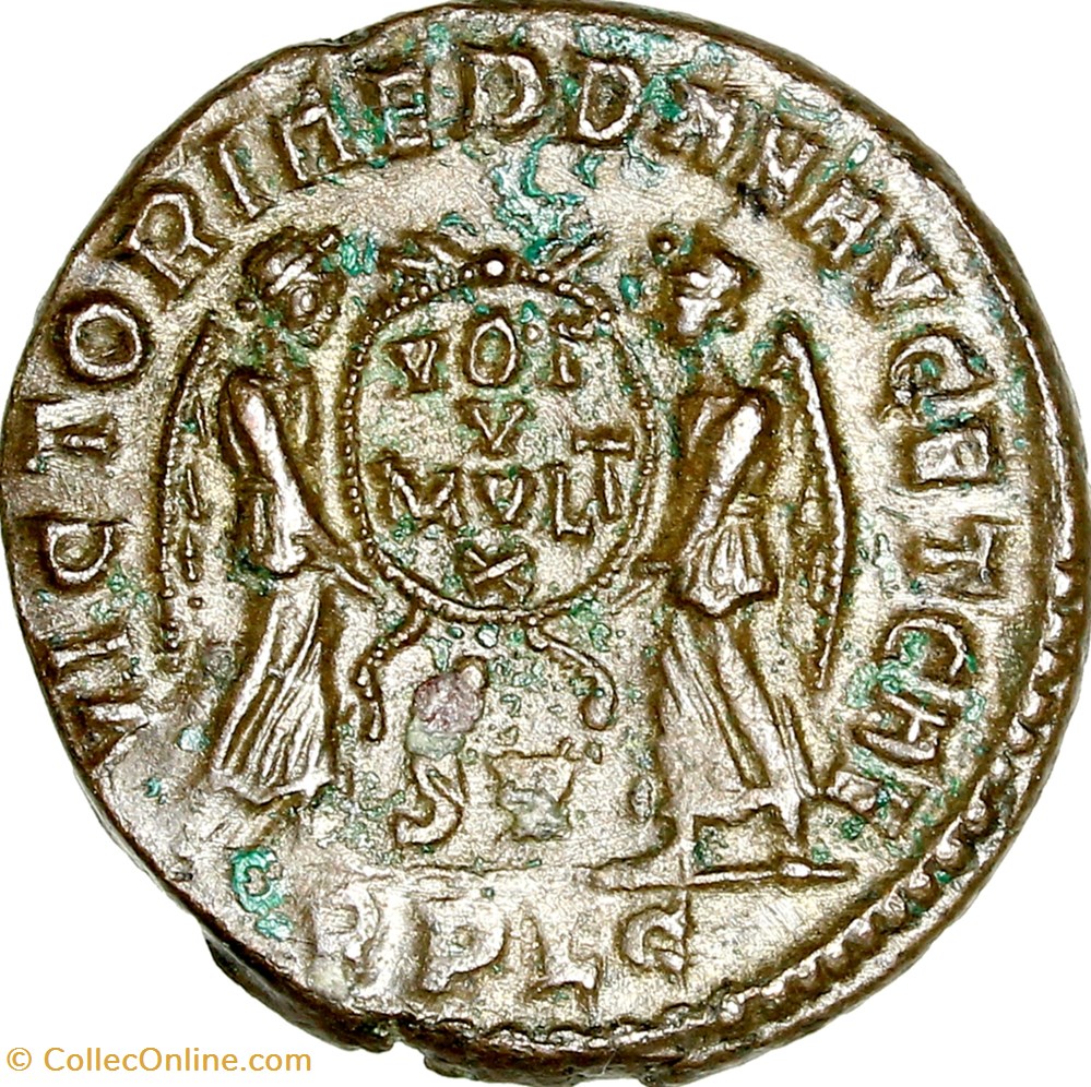 Maiorina de Magnence, Victoriae, 351, Lyon monnaies antiques romaines imperiales et republicaines maiorina de magnence victoriae 351 lyon