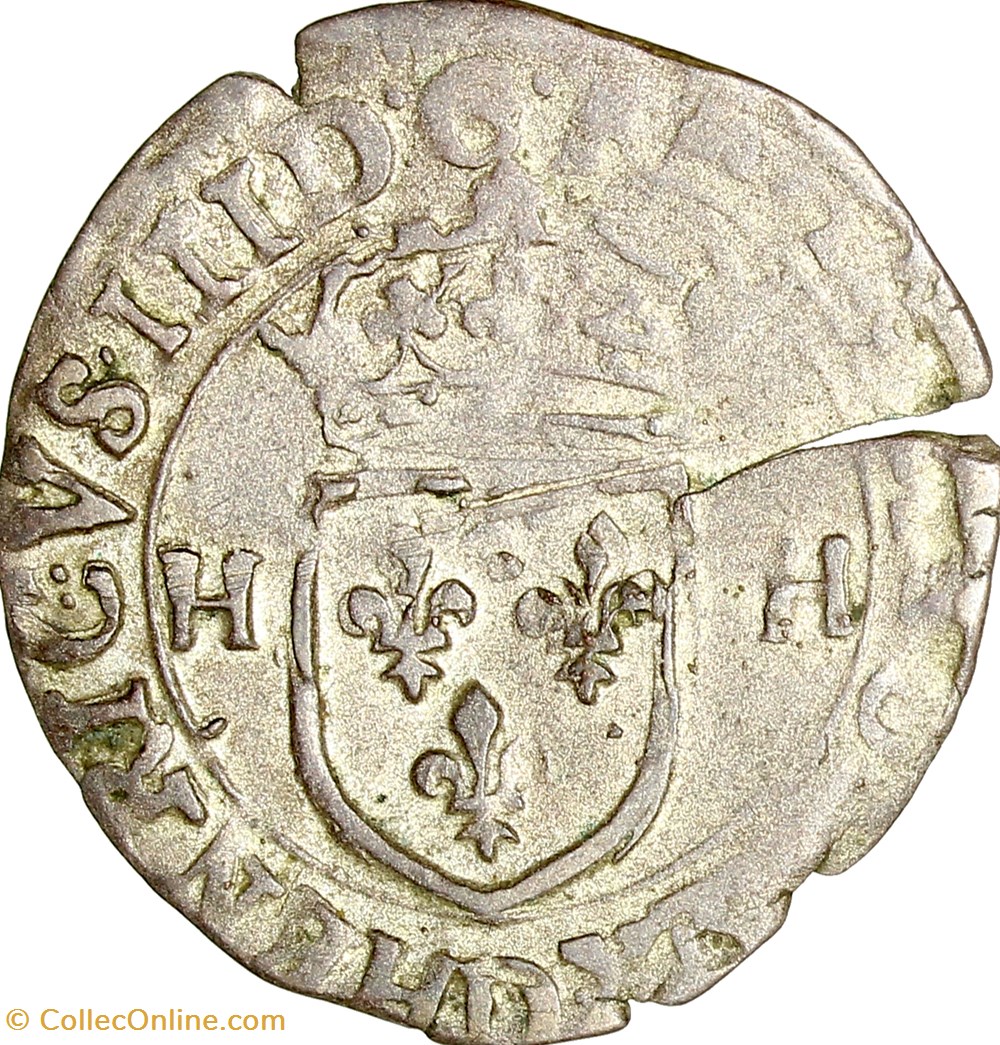 monnaies europe medievale france royales douzain aux deux h henri iii 1589 lyon