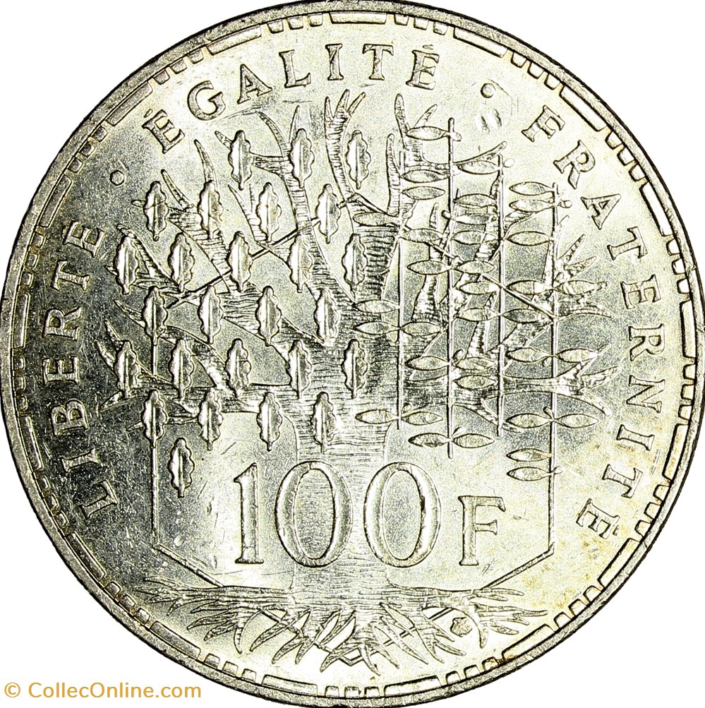 100 francs Panthéon, 1982 monnaies monde france 100 francs pantheon 1982