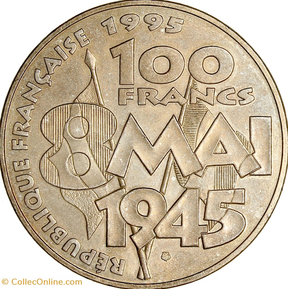 monnaies monde france 100 francs 8 mai 1945 1995