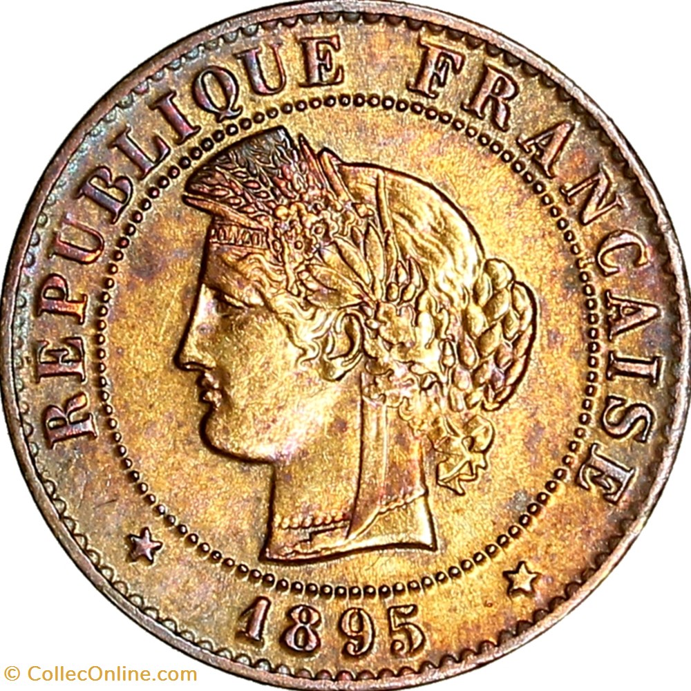 1 centime Cérès, IIIe République, 1895, Paris monnaies monde france 1 centime ceres iiie republique 1895 paris