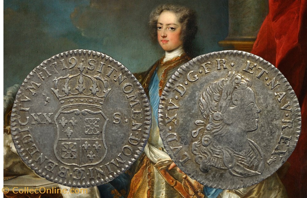 Sixième d'écu de France et de Navarre monnaies europe medievale royales sixieme ecu de france et de navarre