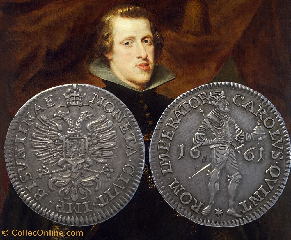 Quart de daldre 1661 monnaies europe medievale france feodales quart de daldre 1661