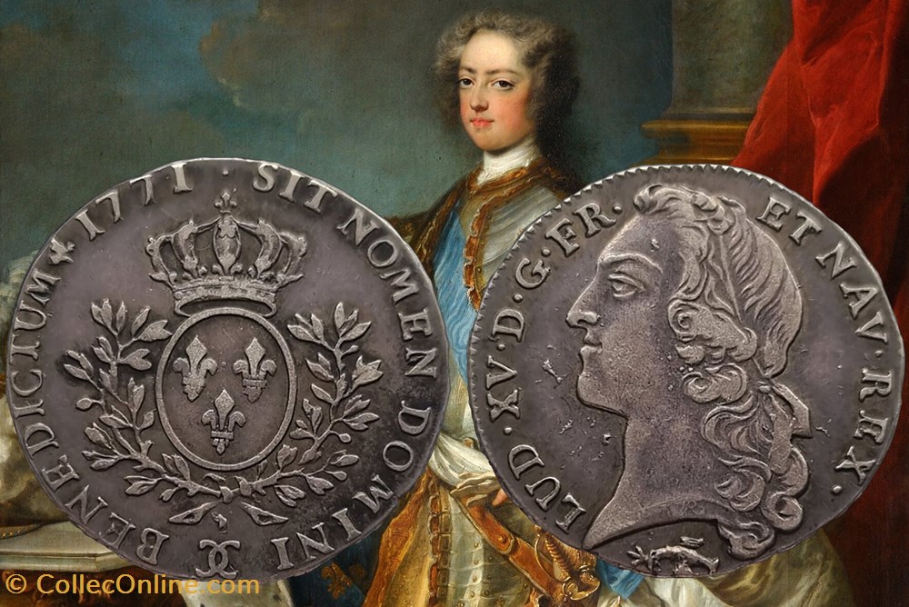 monnaies europe medievale france royales cinquieme ecu 1771 besancon
