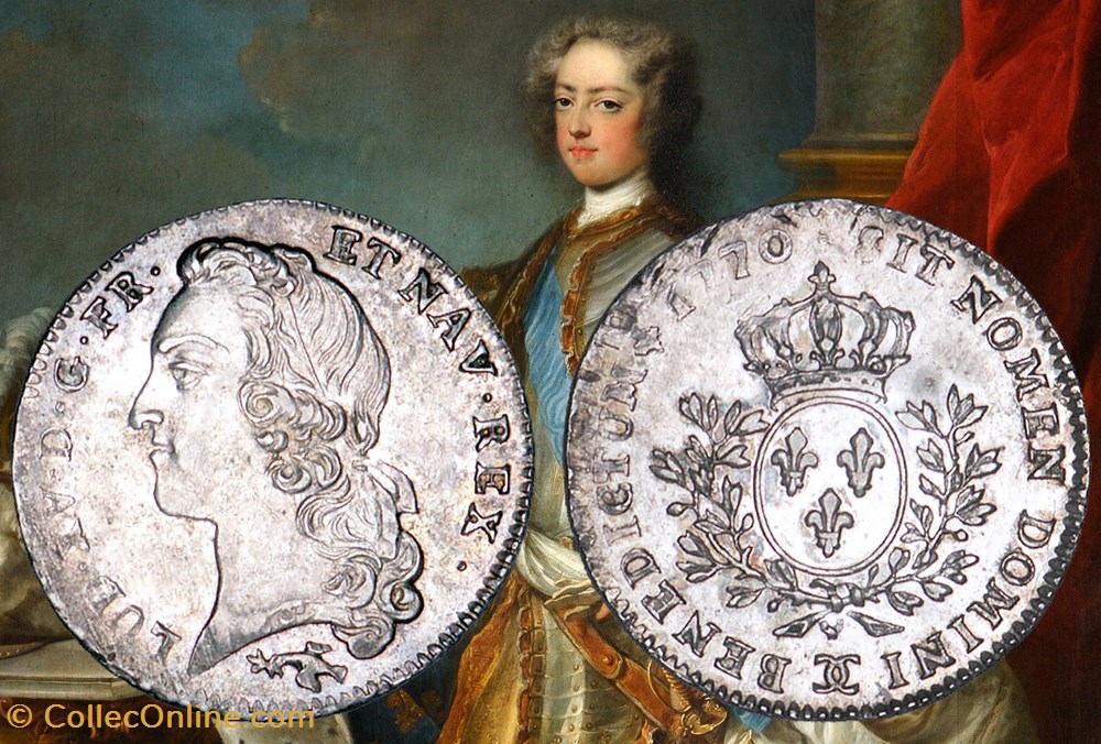 monnaies europe medievale france royales cinquieme ecu 1770 besancon