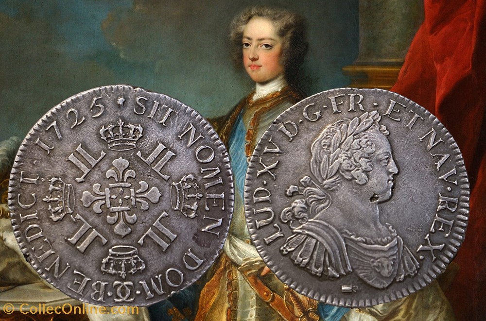 monnaies france royales ecu argent 1725 besancon