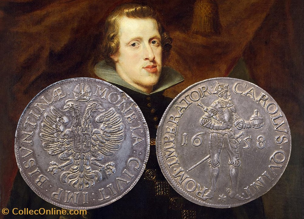 Daldre 1658 Besançon Règne de Philippe IV monnaies france feodales daldre 1658 besancon regne de philippe iv
