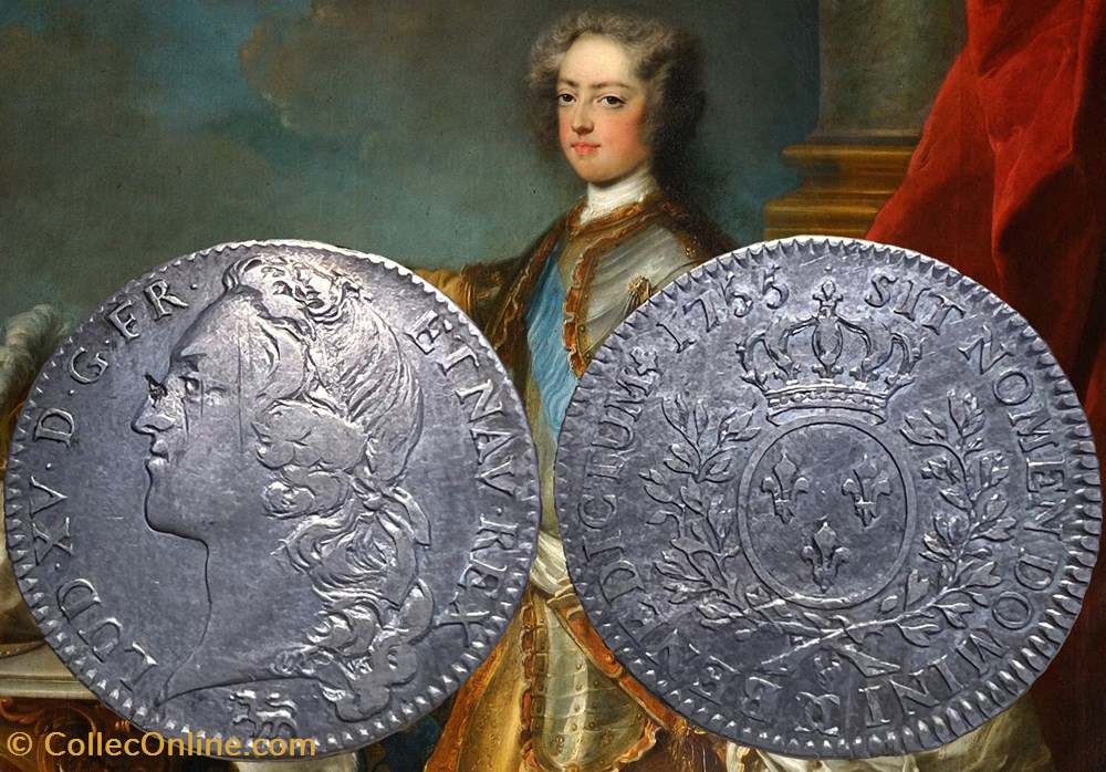 monnaies europe medievale france royales demi ecu 1755 besancon