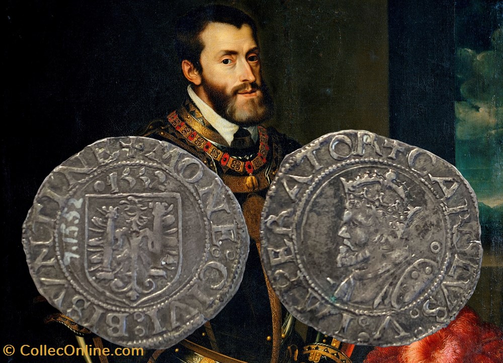 Carolus 1552 Besancon Regne De Charles Quint Coins European Medieval