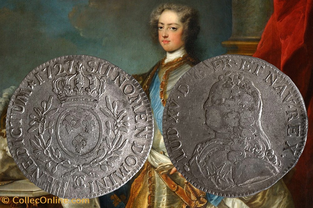 monnaies europe medievale france royales ecu argent 1727 besancon