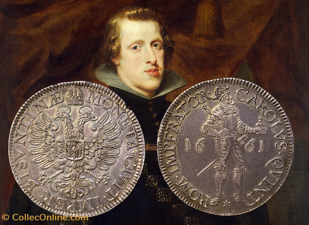 Daldre 1661 Besançon V1. Règne de Philippe IV monnaies europe medievale france feodales daldre 1661 besancon v1 regne de philippe iv
