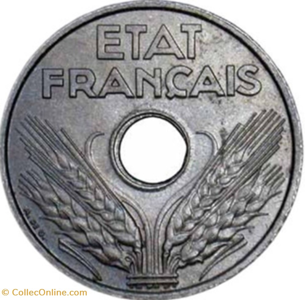 monnaie france moderne 20 centimes etat francais