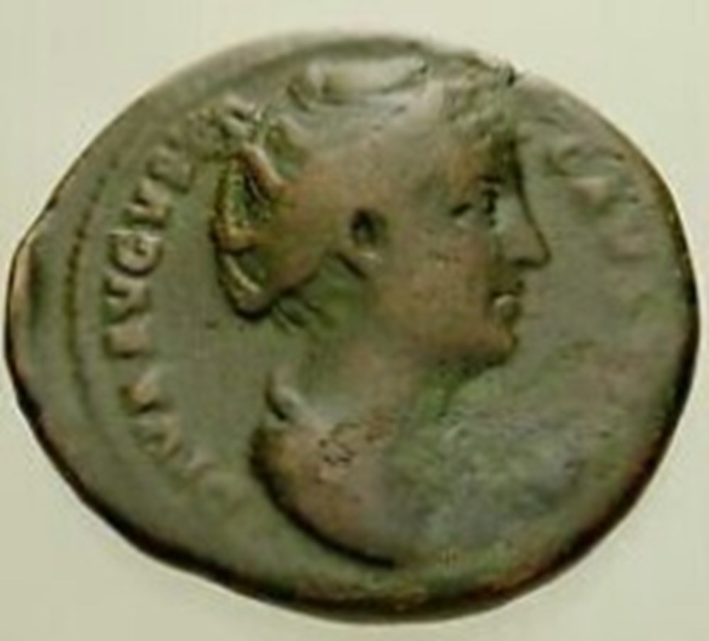 AE As of Empress Faustina Sr. 2 coins ancient to romans imperial and republican ae as of empress faustina sr