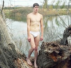 Molongo River - Warwick Baker self portrait