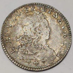 Sixième d'ecu de France 1721 C Caen Louis XV