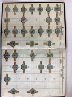 Importante collection de bagues de cigare, environ 2000 pièces, classées par thème, collées sur un grand cahier de comptabilité, dimensions 40,5 x 30,5 cm, le tout en bel état