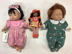 3 Poupées Corolle, 35, 33 et 20 cm