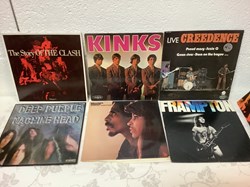 Lot de 10 vinyles 33 T, rock, dont KINKS, Ike&Tina, CREEDENCE, etc