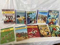 12 Lucky Luke, 3 Blake et Mortimer, 3 F. jullien