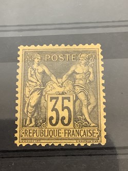 1 Timbre Français n° 93