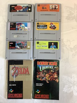 6 JEUX SUPER NINTENDO DONT 3 SUPER FAMICOM + 2 NOTICES